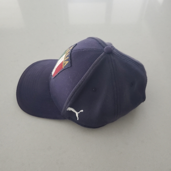 Puma italia soccer figc blue adjustable hat only worn once - Picture 2 of 4